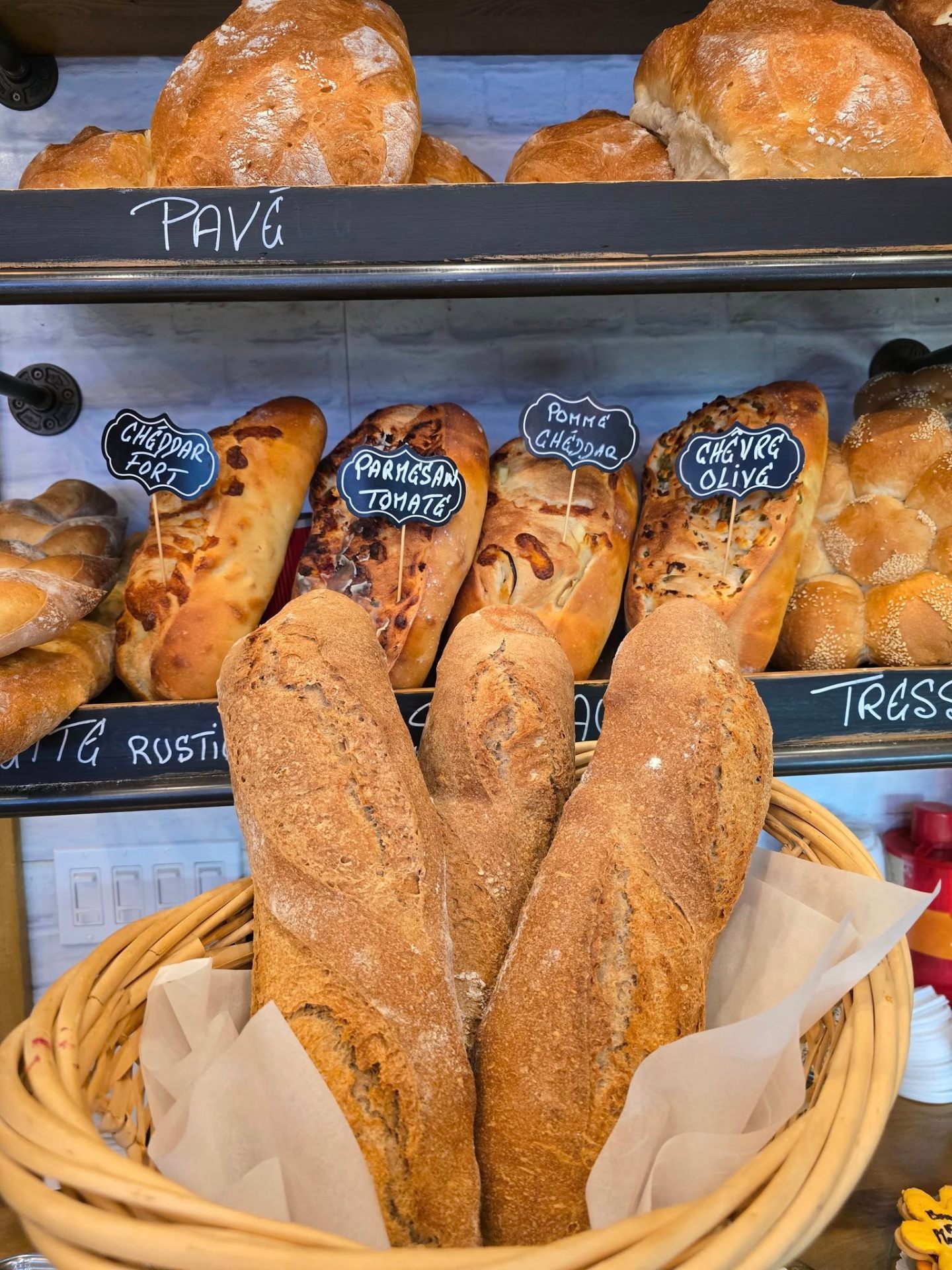Pains artisanaux et baguette française
